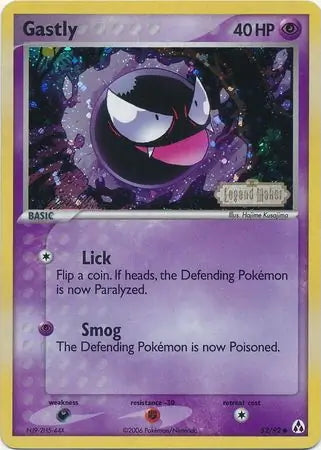 EX Legend Maker Gastly #52/92 reverse holo
